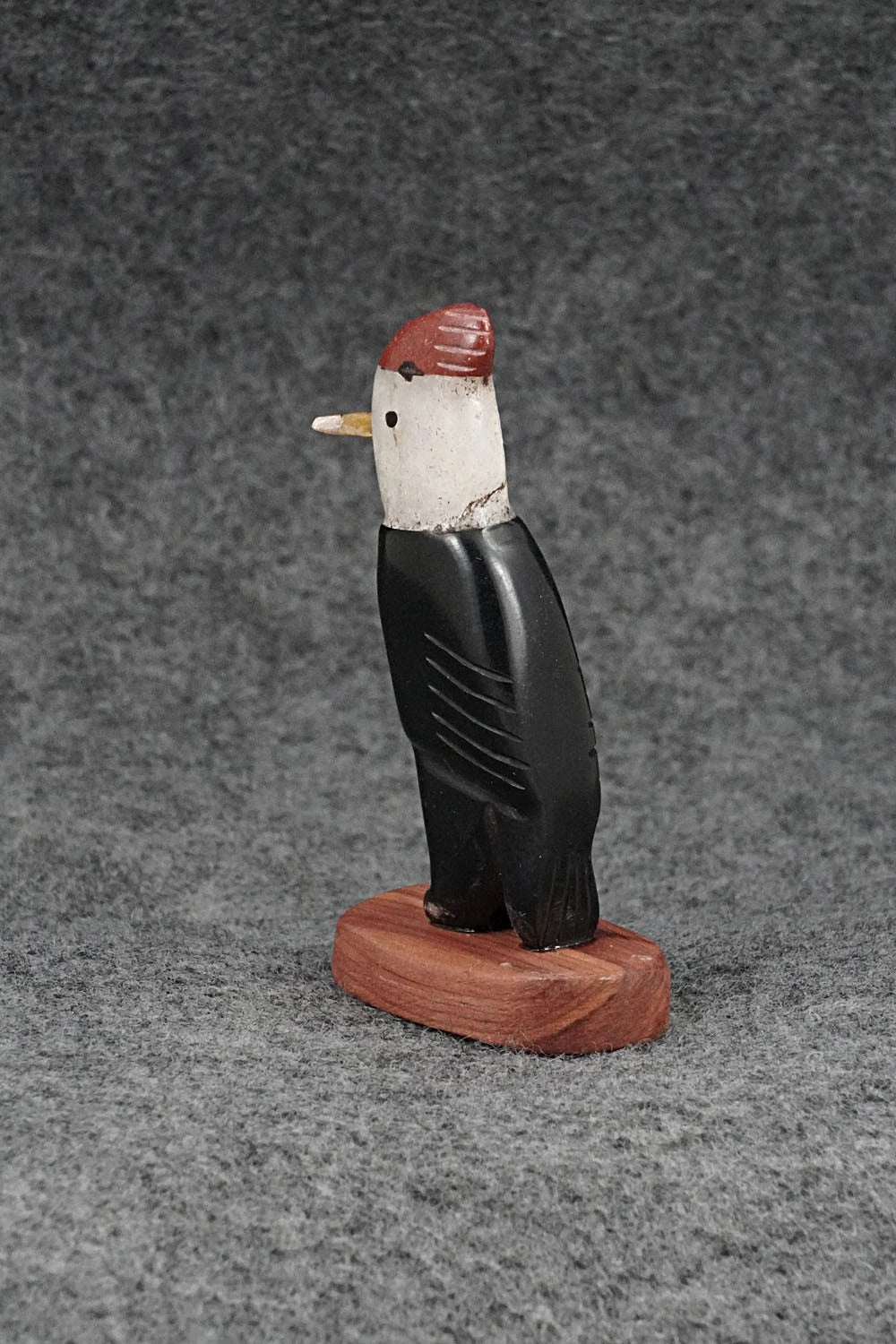 Woodpecker Zuni Fetish Carving - Justin Red Elk