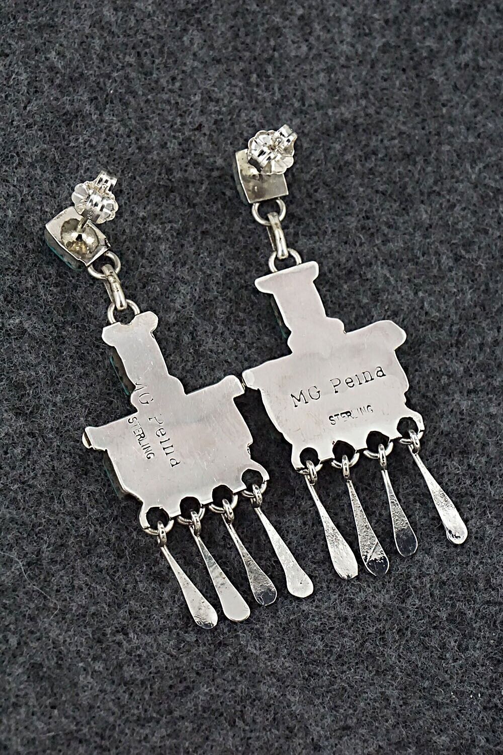 Turquoise & Sterling Silver Earrings - Michelle Peina