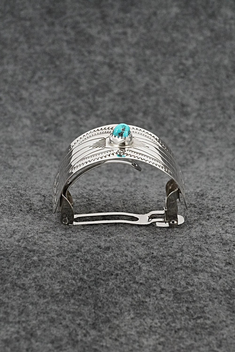 Turquoise & Sterling Silver Hair Barrette - Jolene Begay