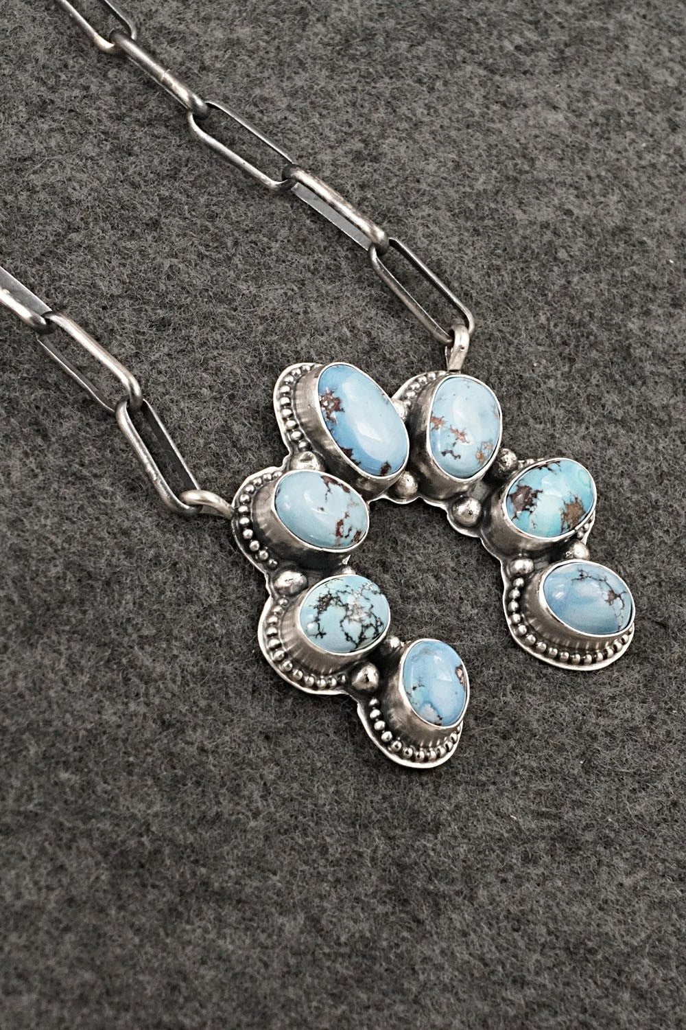 Turquoise & Sterling Silver Necklace - Darrin Livingston