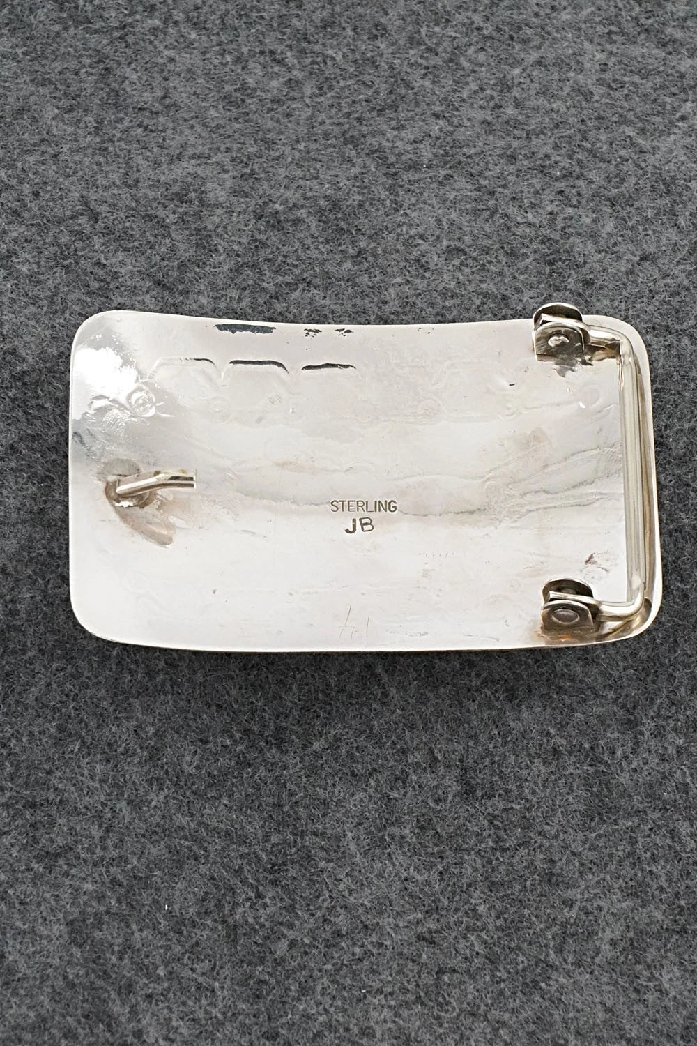 Turquoise & Sterling Silver Belt Buckle - Jolene Begay