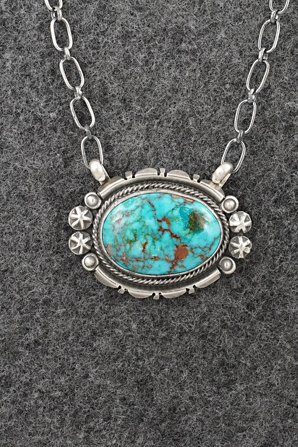 Turquoise & Sterling Silver Necklace - Marita Benally