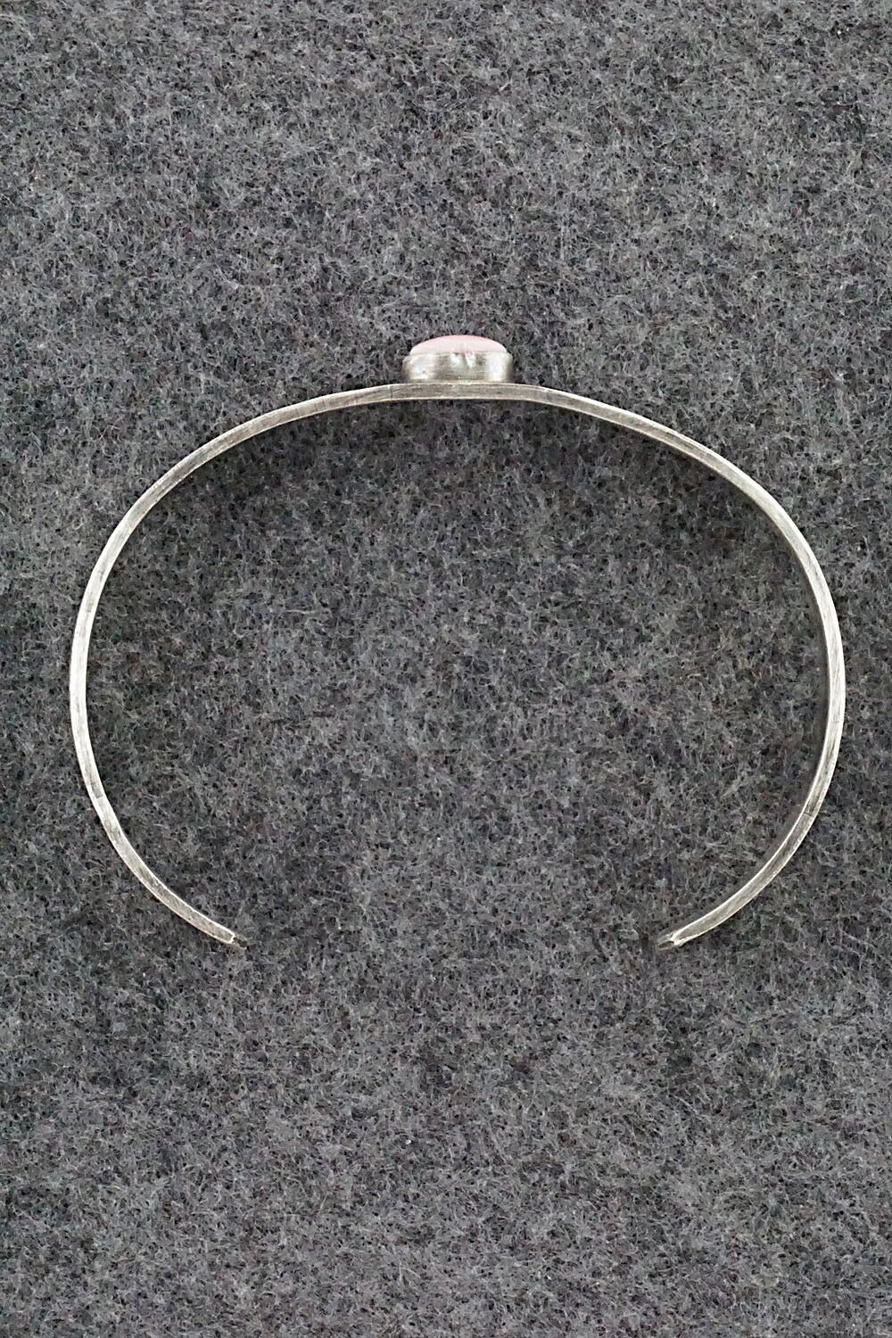 Pink Conch Shell & Sterling Silver Bracelet - Gary Sandoval