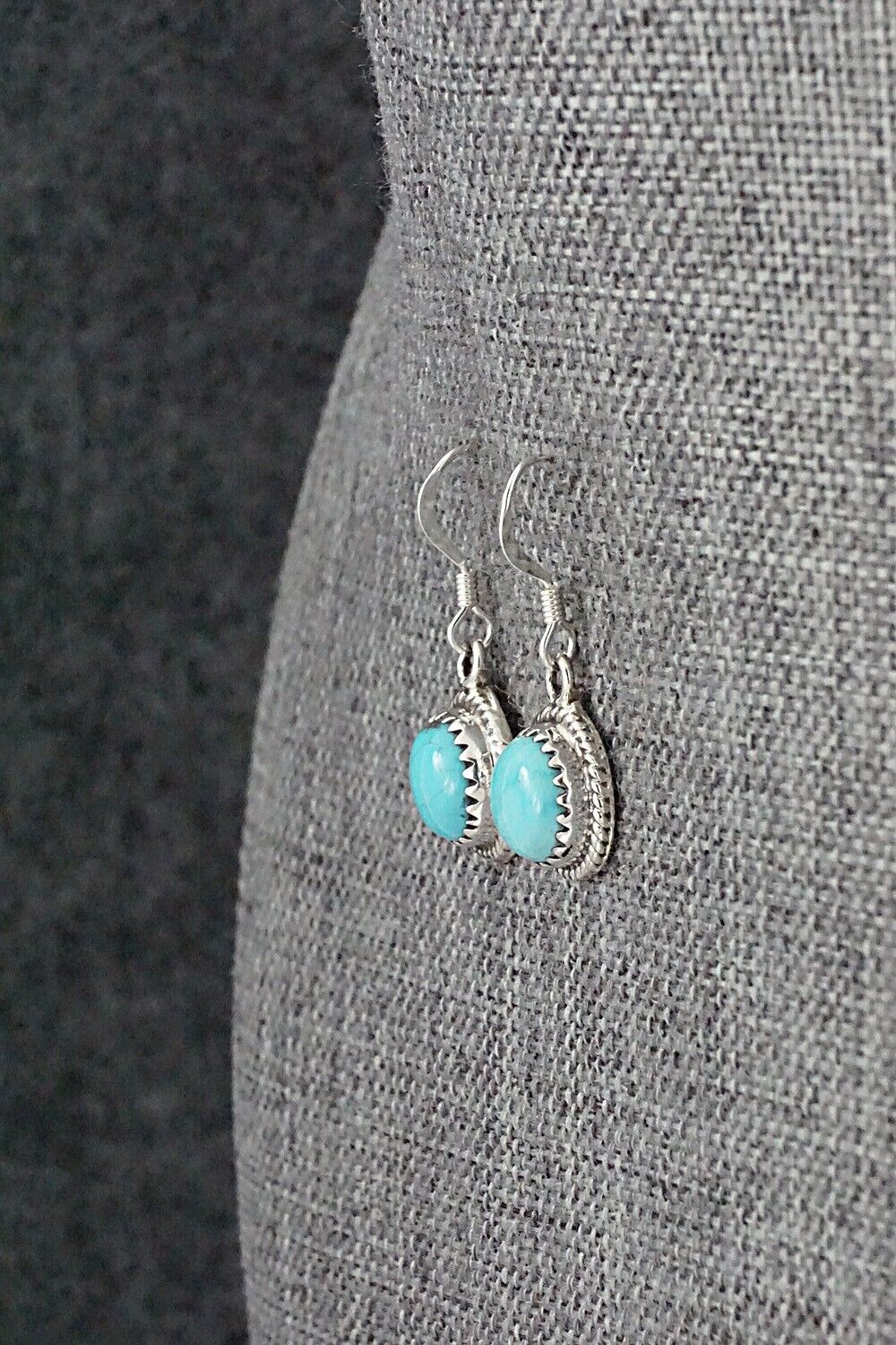 Turquoise & Sterling Silver Earrings - Sharon McCarthy