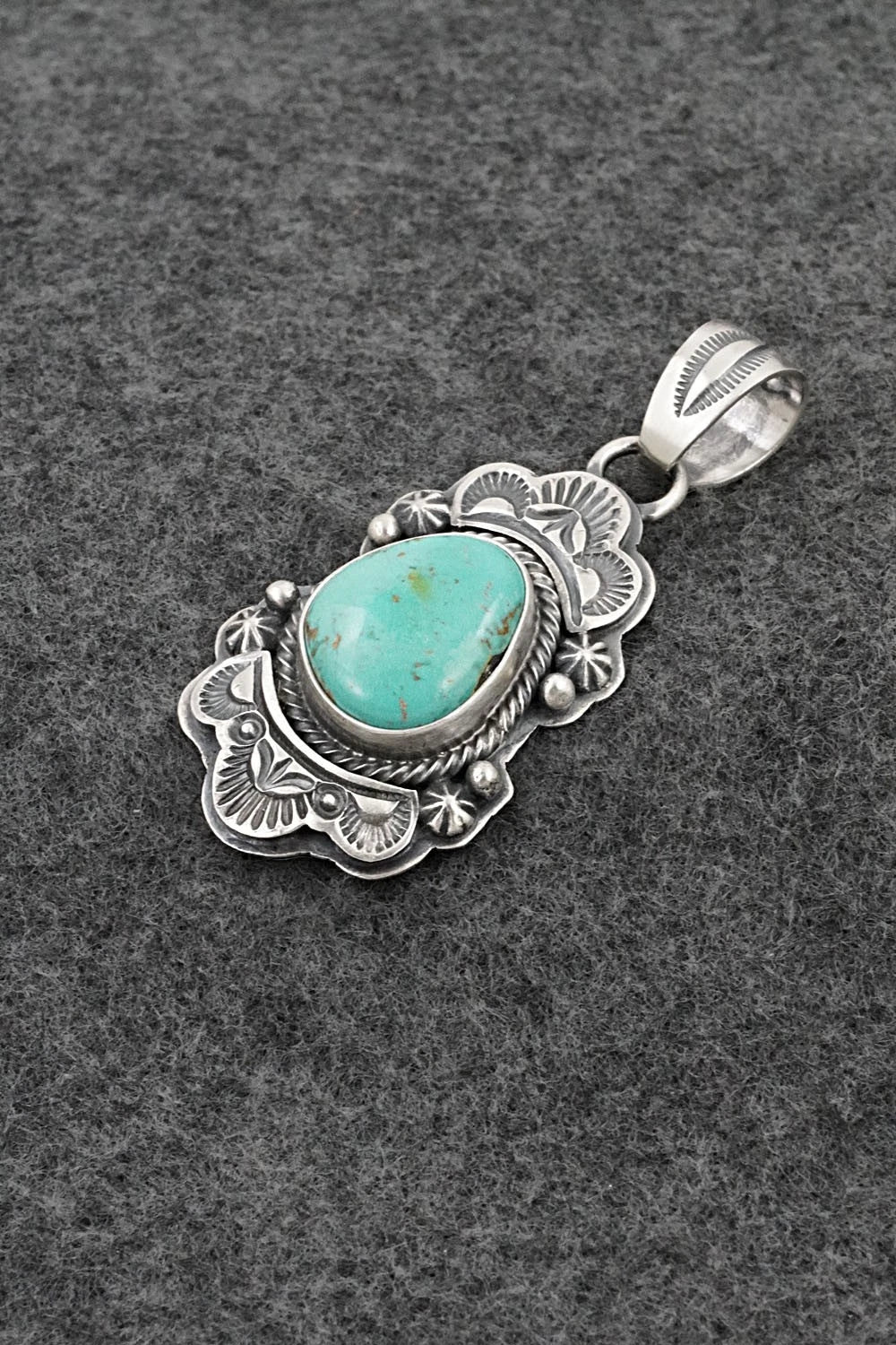 Turquoise & Sterling Silver Pendant - Randy Boyd
