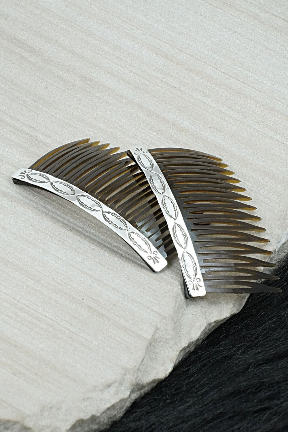 Sterling Silver Hair Combs - Bertha Begay