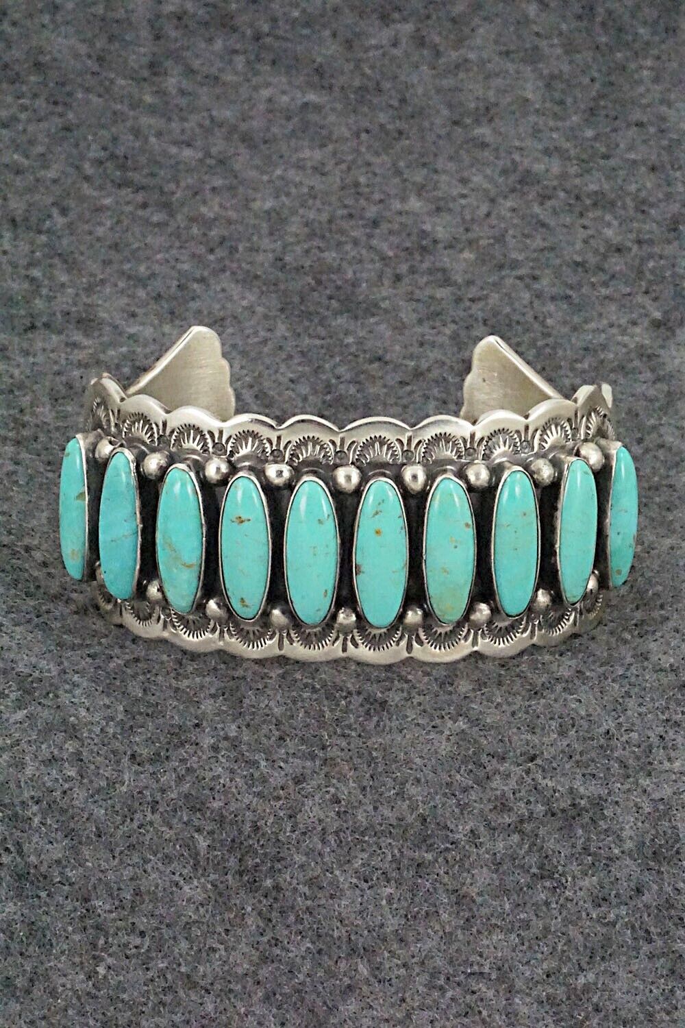 Turquoise & Sterling Silver Bracelet - Emerson Delgarito