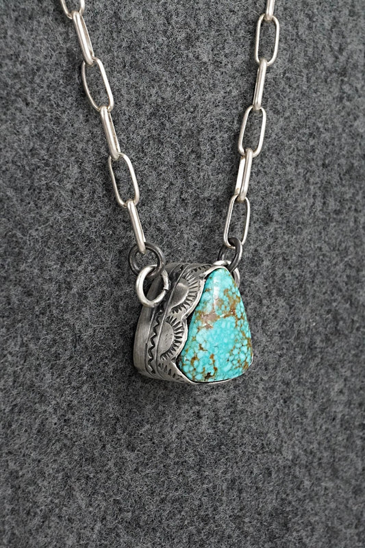 Turquoise & Sterling Silver Necklace - Randy Boyd