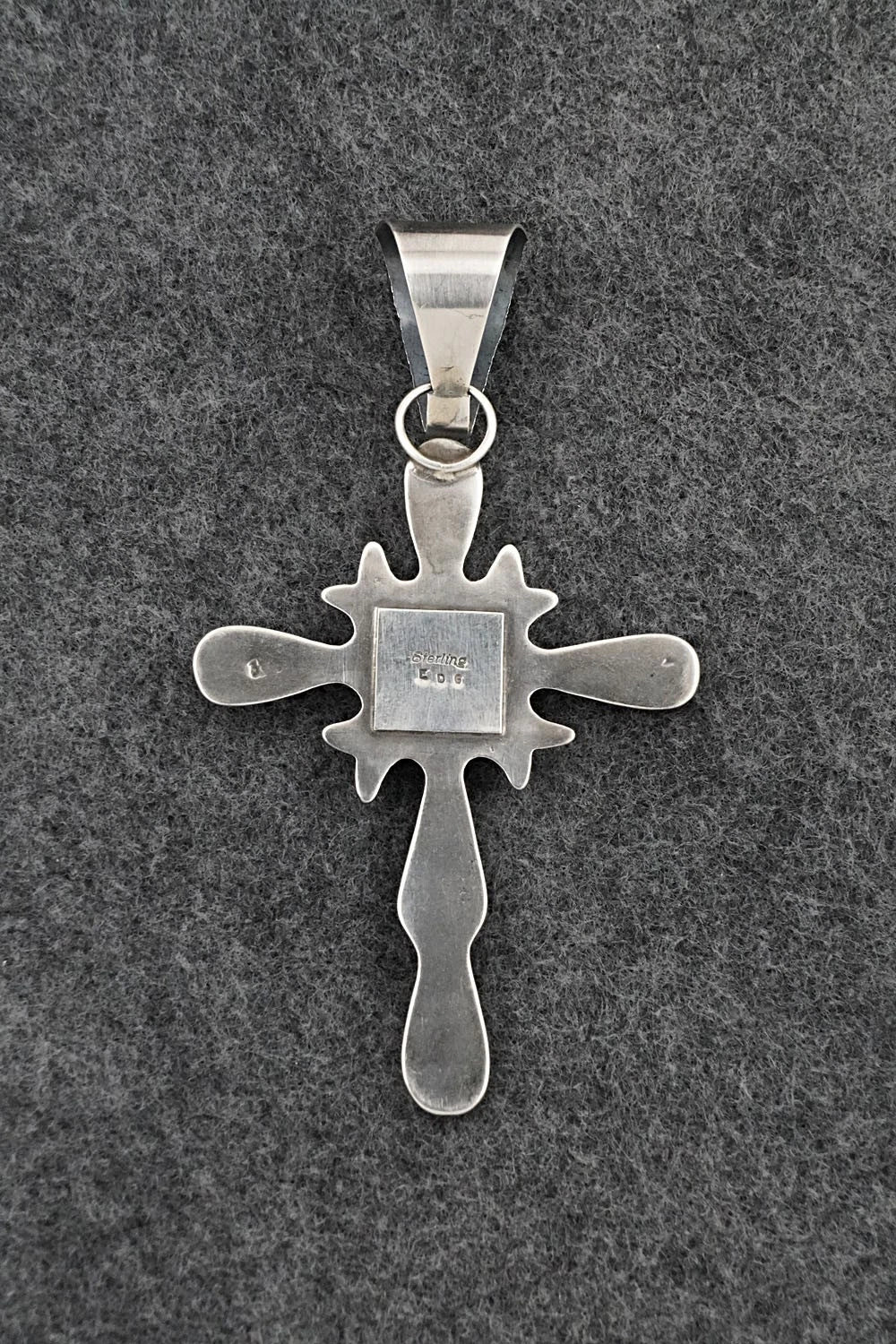 Turquoise & Sterling Silver Pendant - Eugene Gruber