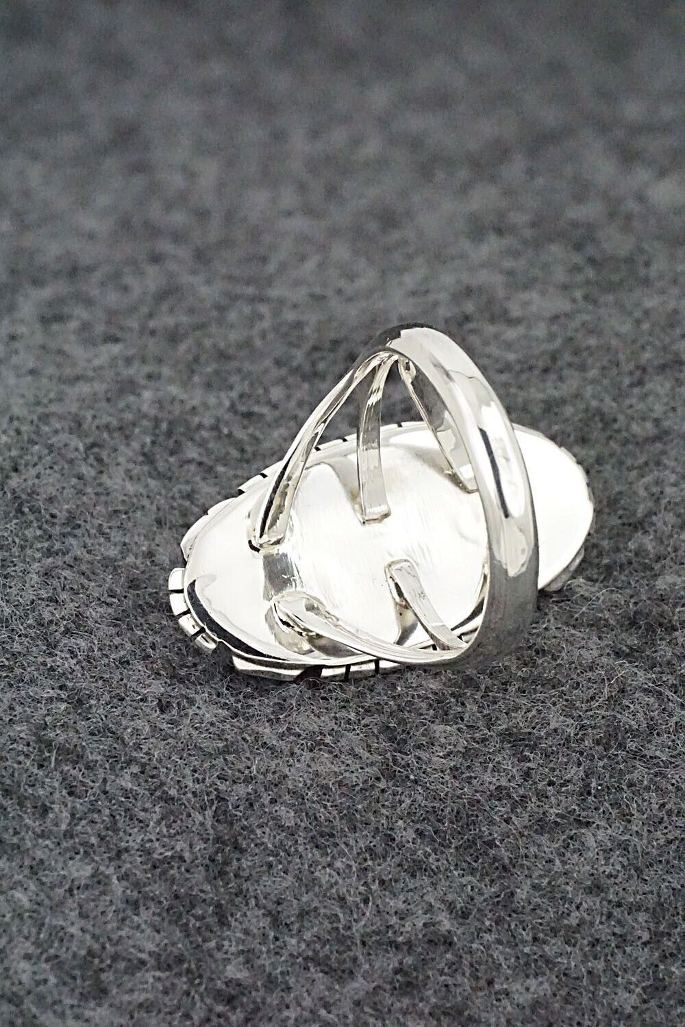 Onyx & Sterling Silver Ring - Amos Begay - Size 7.25