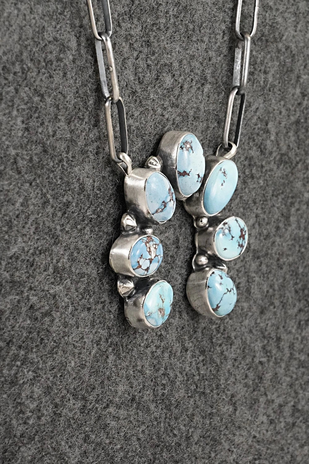 Turquoise & Sterling Silver Necklace - Darrin Livingston