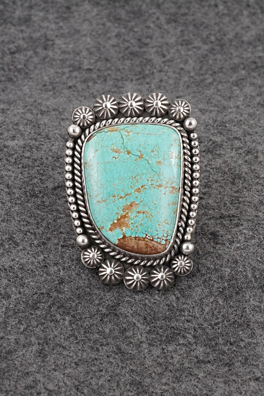 Turquoise & Sterling Silver Ring - Michael Calladitto - Size 7.5