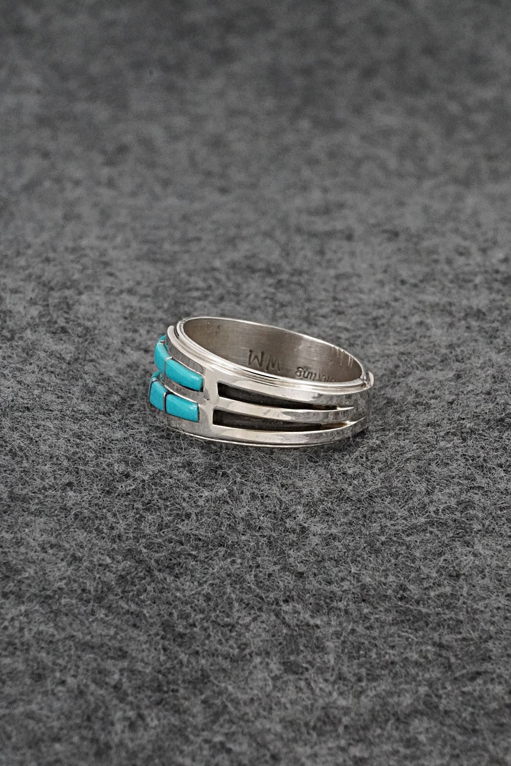 Turquoise & Sterling Silver Ring - Wilbert Muskett Jr. - Size 9