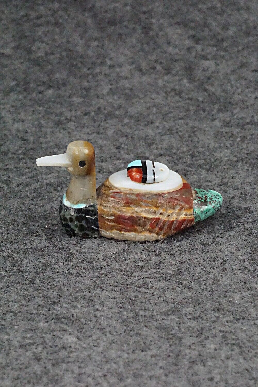 Duck Zuni Fetish Carving - Darrin Boone