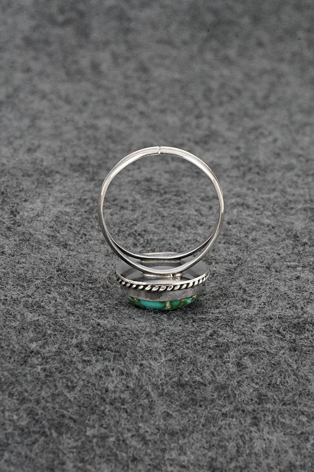 Turquoise & Sterling Silver Ring - Rosemary Saunders - Size 8
