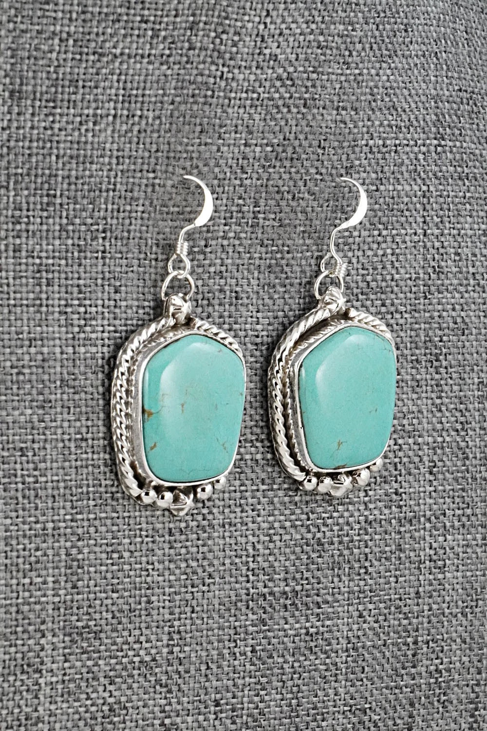 Turquoise & Sterling Silver Earrings - Rena Shelly