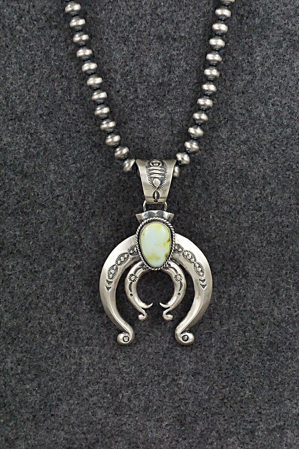 Variscite & Sterling Silver Necklace - Samuel Yellowhair