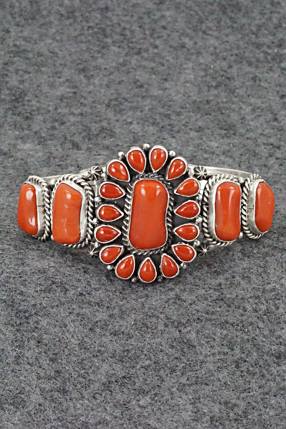 Coral & Sterling Silver Bracelet - Derrick Gordon