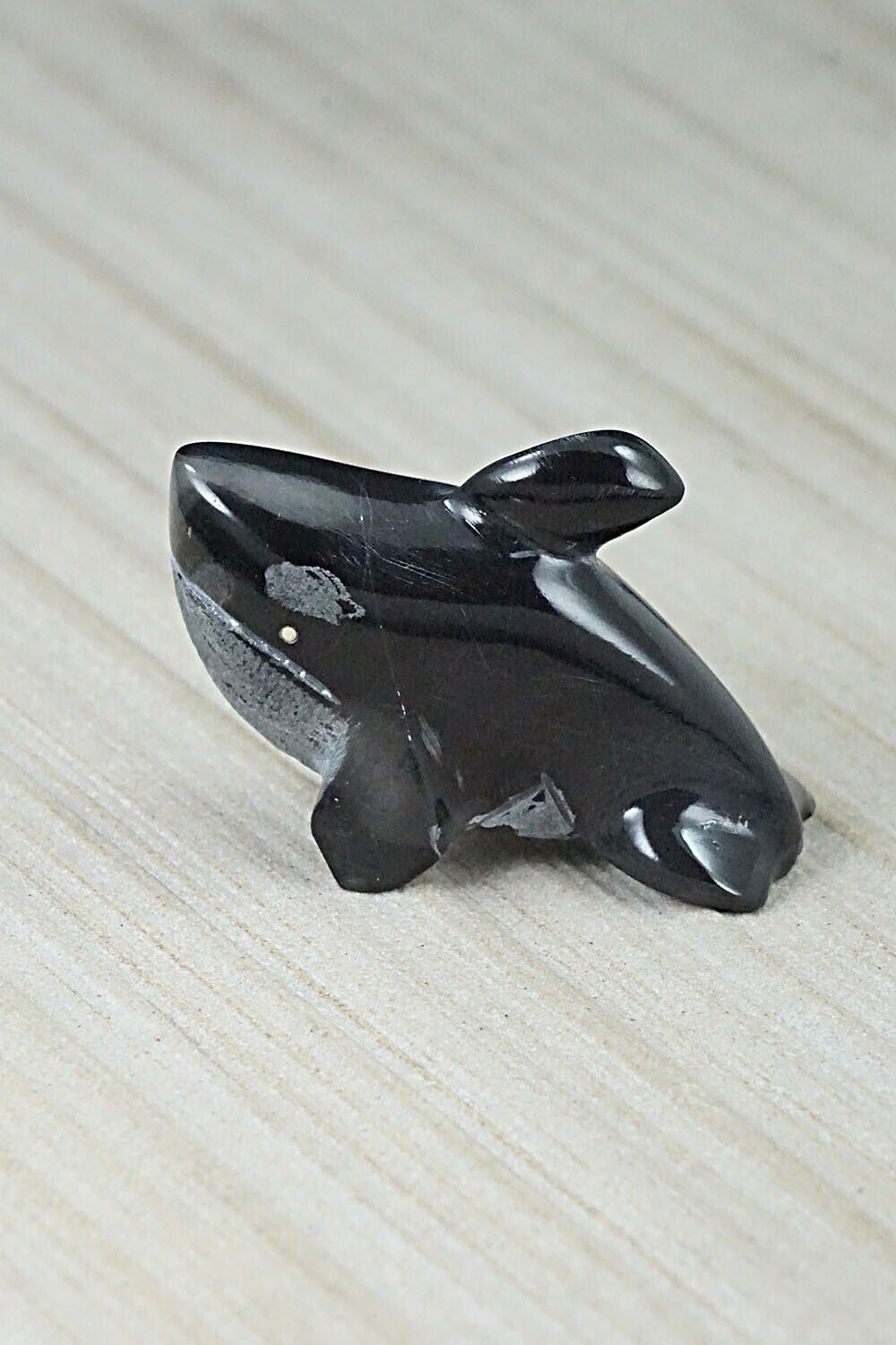 Orca Whale Zuni Fetish Carving - Kenny Chavez