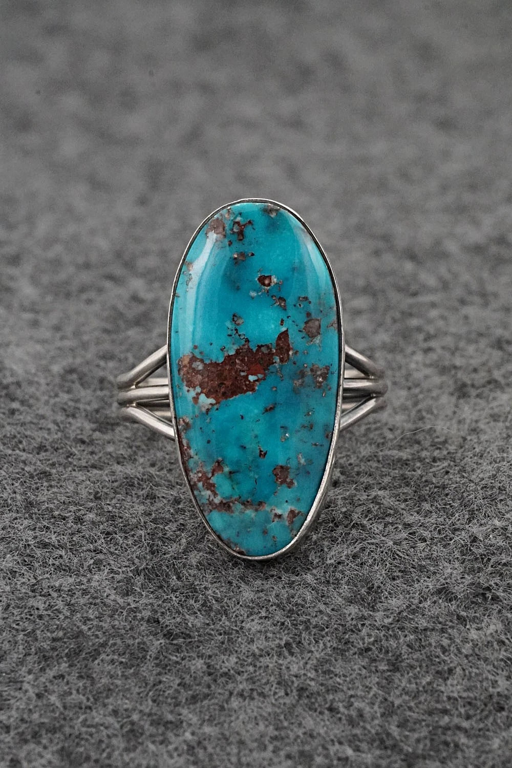 Turquoise & Sterling Silver Ring - Rena Begay - Size 9
