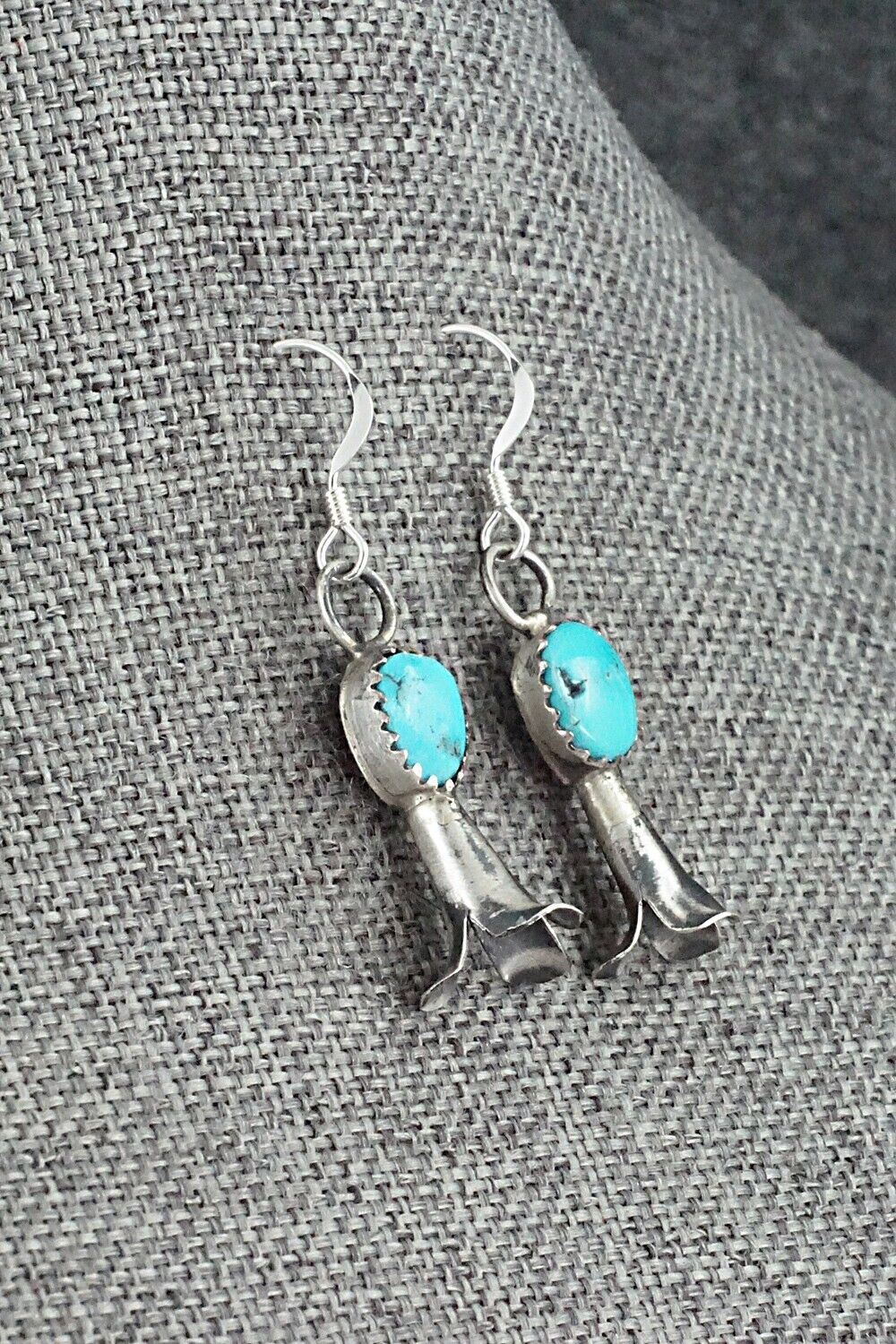 Turquoise & Sterling Silver Squash Blossom Set - Marie Kirlie