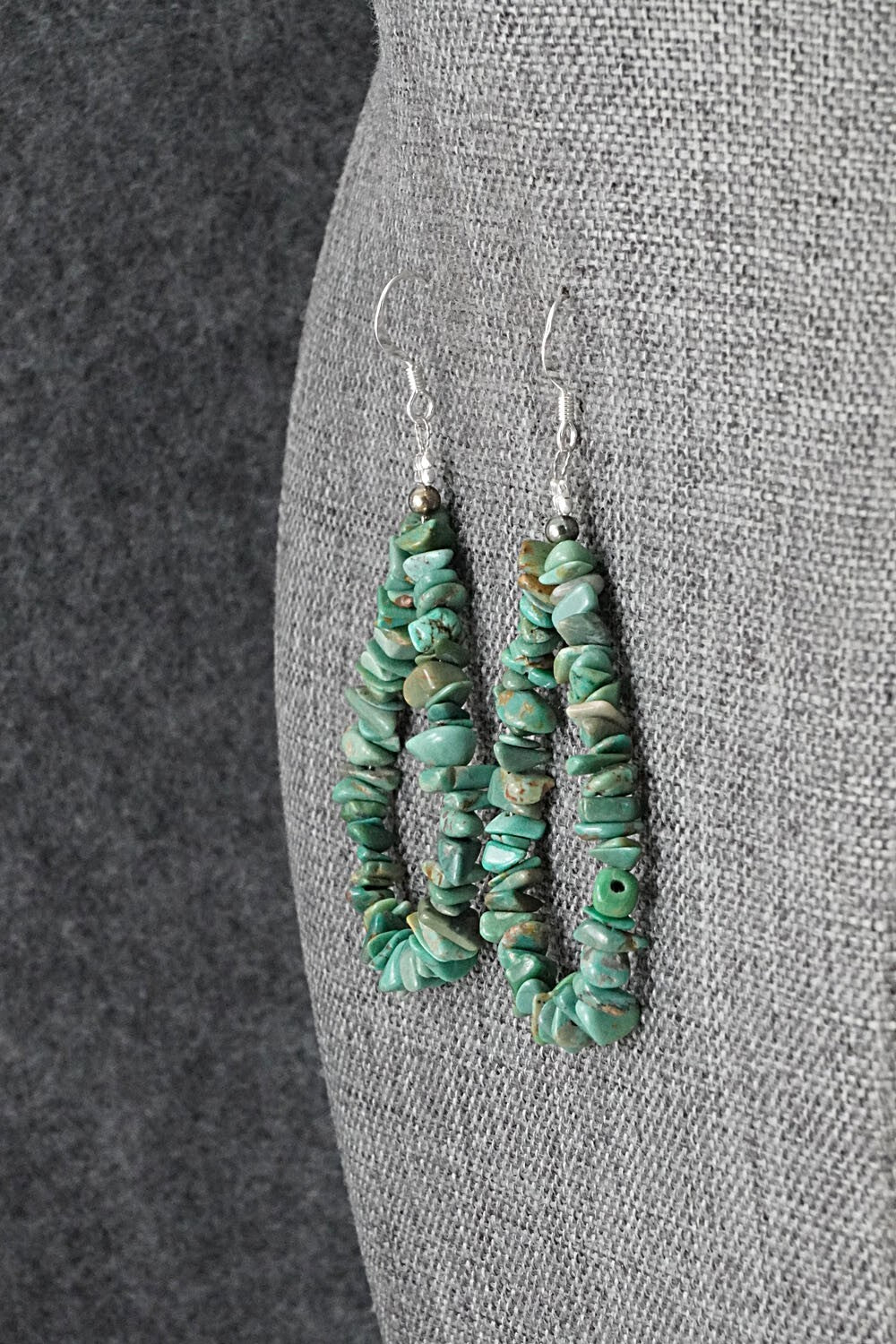 Turquoise & Sterling Silver Earrings - Doreen Jake