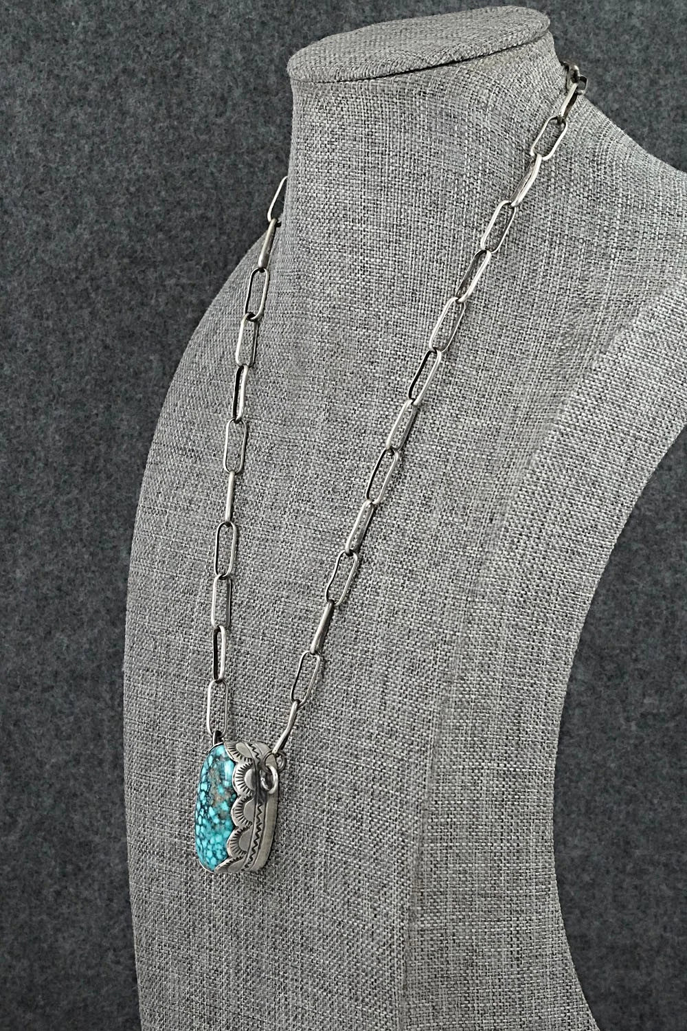 Turquoise & Sterling Silver Necklace - Randy Boyd
