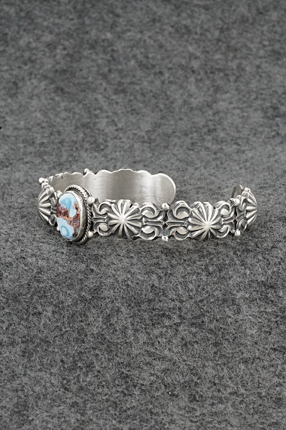Turquoise & Sterling Silver Bracelet - Thomas Yazzie