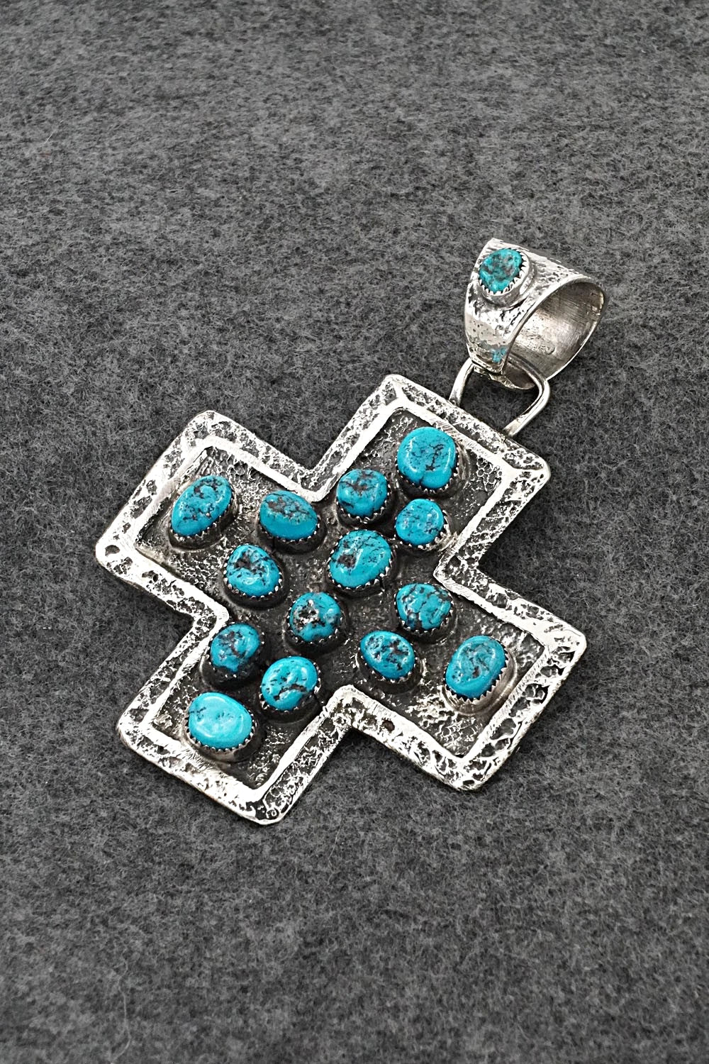 Turquoise & Sterling Silver Pendant - Delbert Arviso