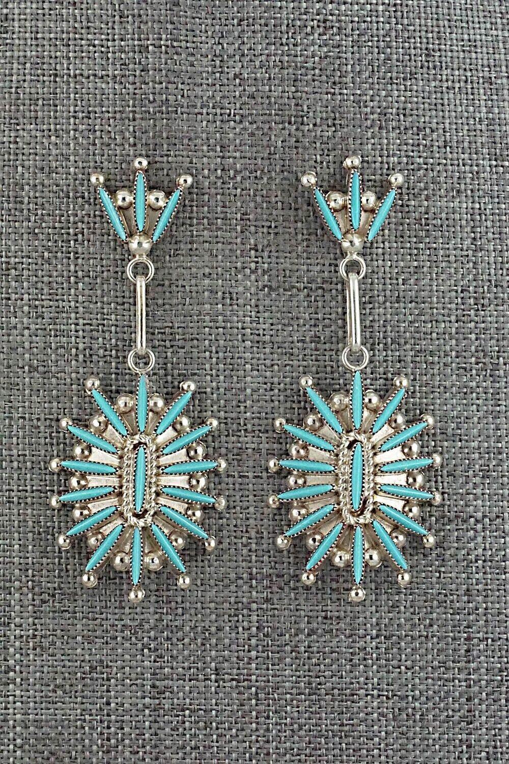 Turquoise & Sterling Silver Earrings - Colin Lalio