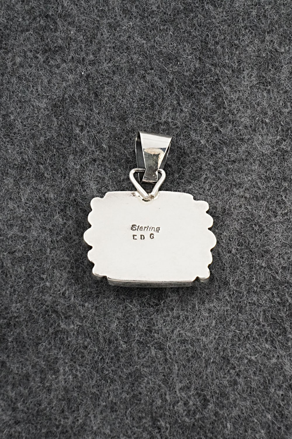 Turquoise & Sterling Silver Pendant - Eugene Gruber