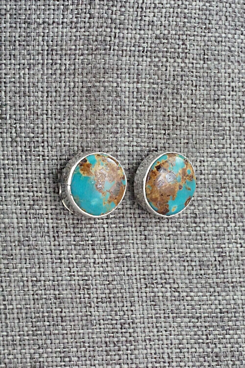 Turquoise & Sterling Silver Earrings - Marco Begaye
