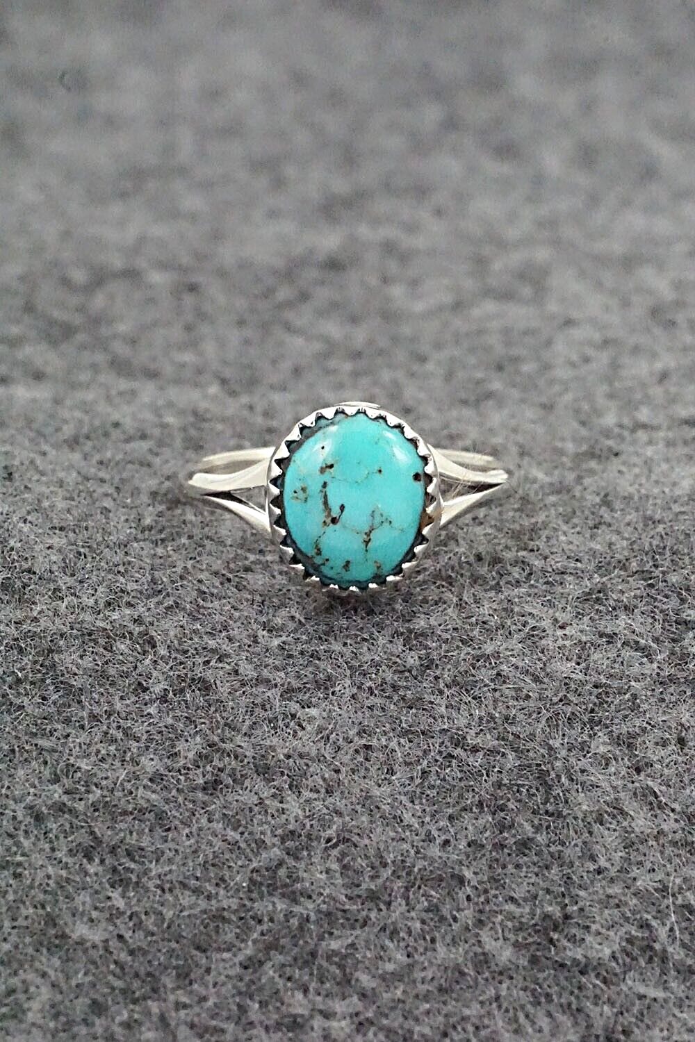 Turquoise & Sterling Silver Ring - Betty Hawthorne - Size 8
