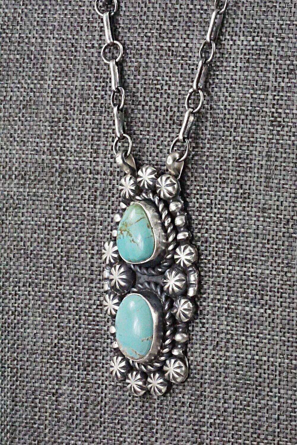 Turquoise & Sterling Silver Necklace - Jeff James