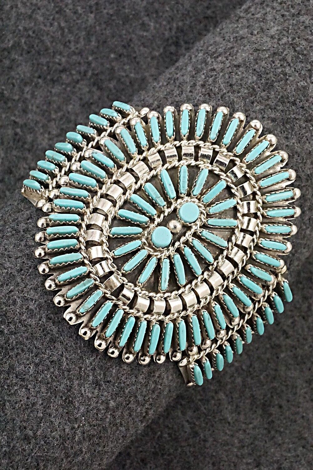 Turquoise & Sterling Silver Bracelet - Charlie John