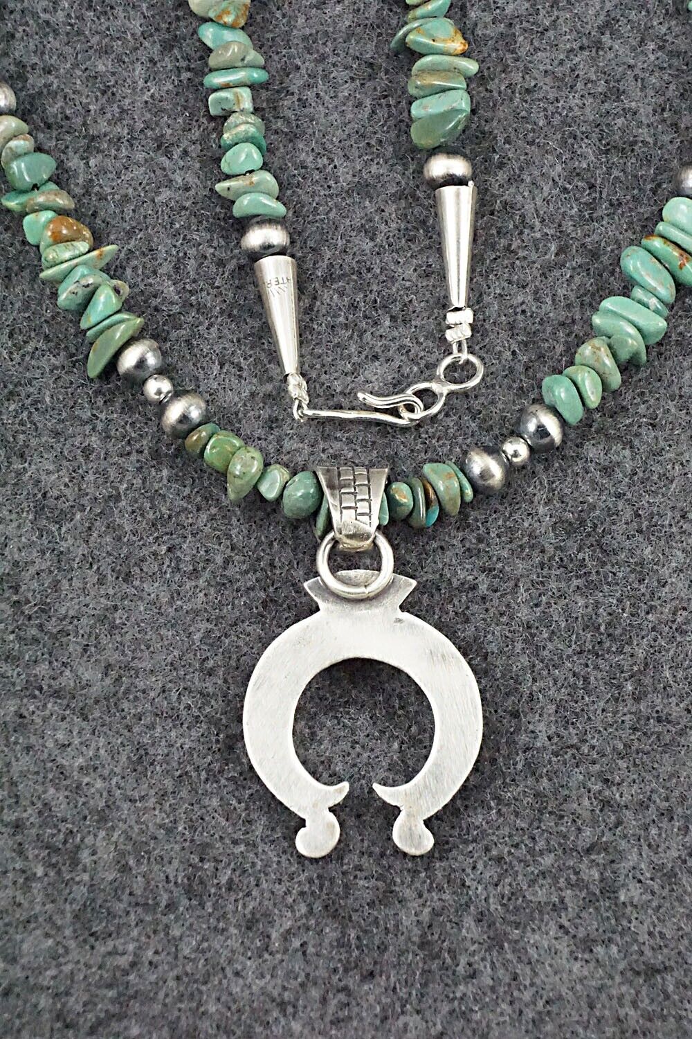 Turquoise & Sterling Silver Necklace 18" - Louise Joe