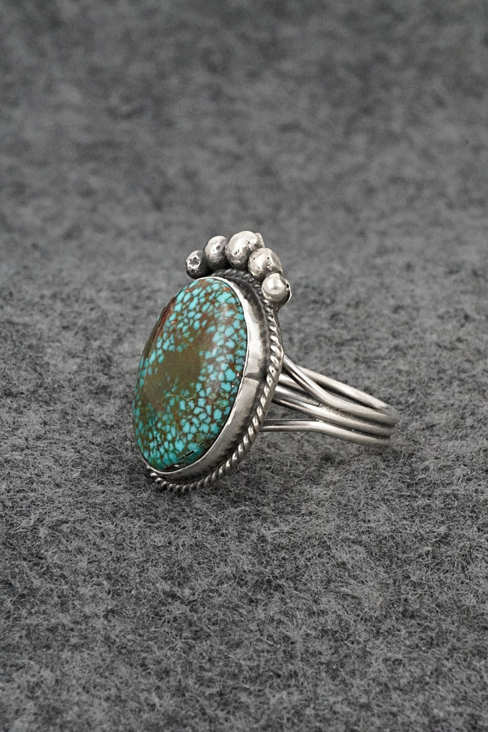 Turquoise & Sterling Silver Ring - Rena Begay - Size 9