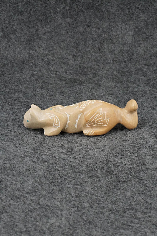 Mountain Lion Zuni Fetish Carving - Adrian Cachini
