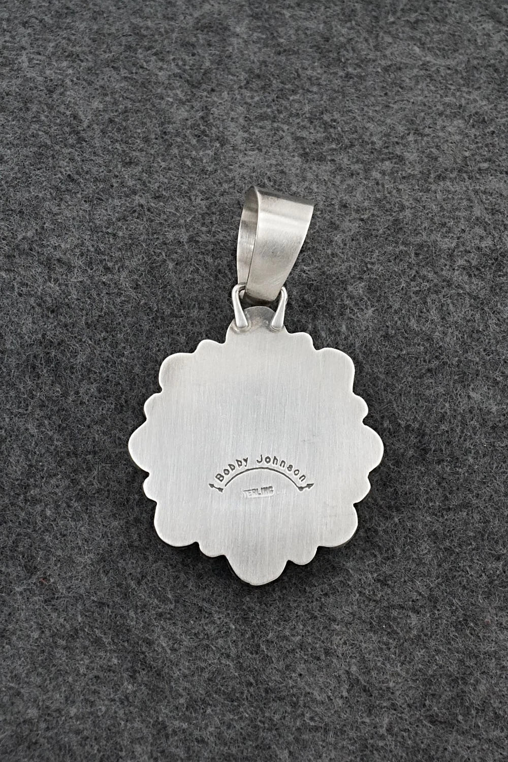 Turquoise & Sterling Silver Pendant - Bobby Johnson