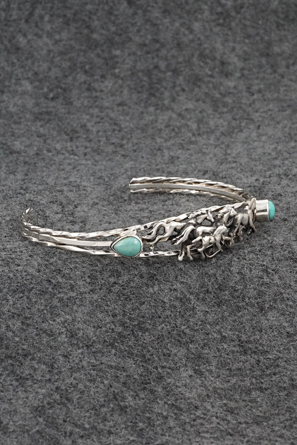 Turquoise & Sterling Silver Bracelet - Bobby Platero