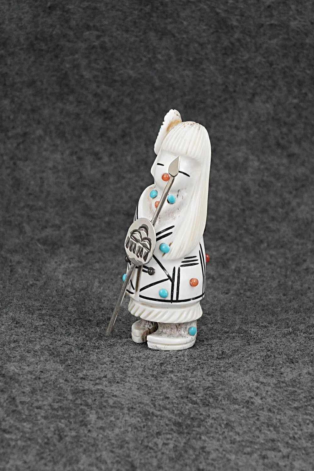 Warrior Zuni Fetish Carving - Claudia Peina