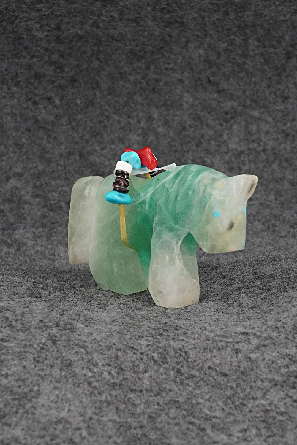 Horse Zuni Fetish Carving - Rodney Laiwakete