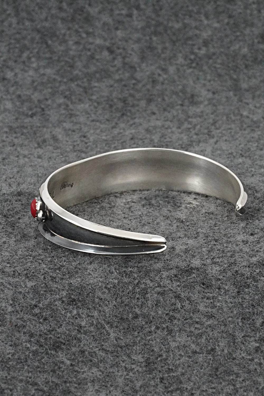 Turquoise, Coral & Sterling Silver Bracelet - Paul Largo