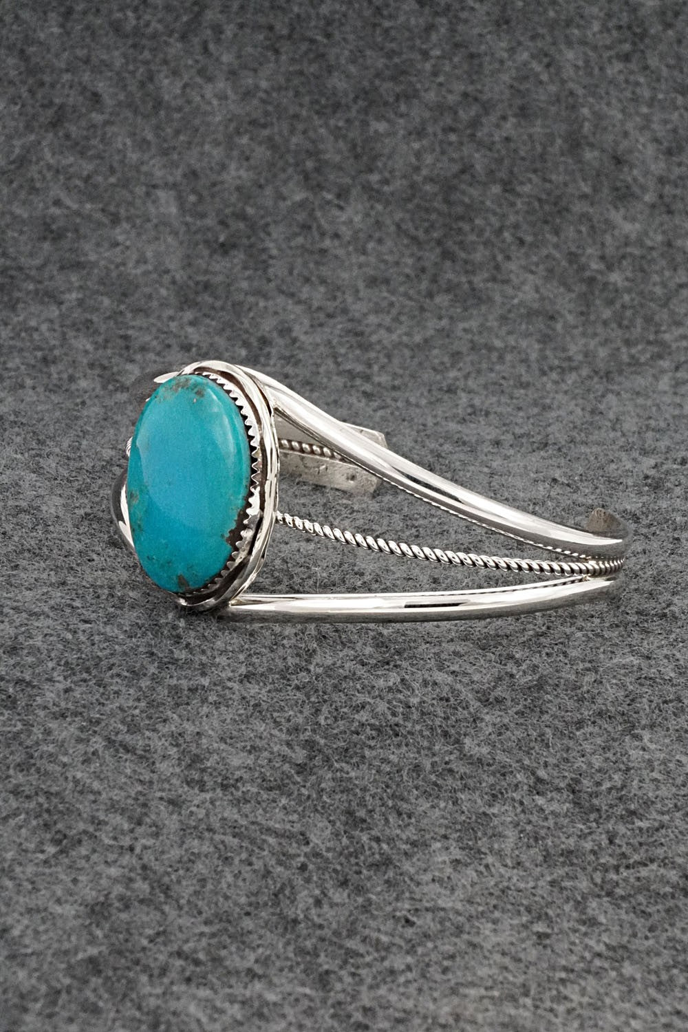 Turquoise & Sterling Silver Bracelet - Ernest Hawthorne