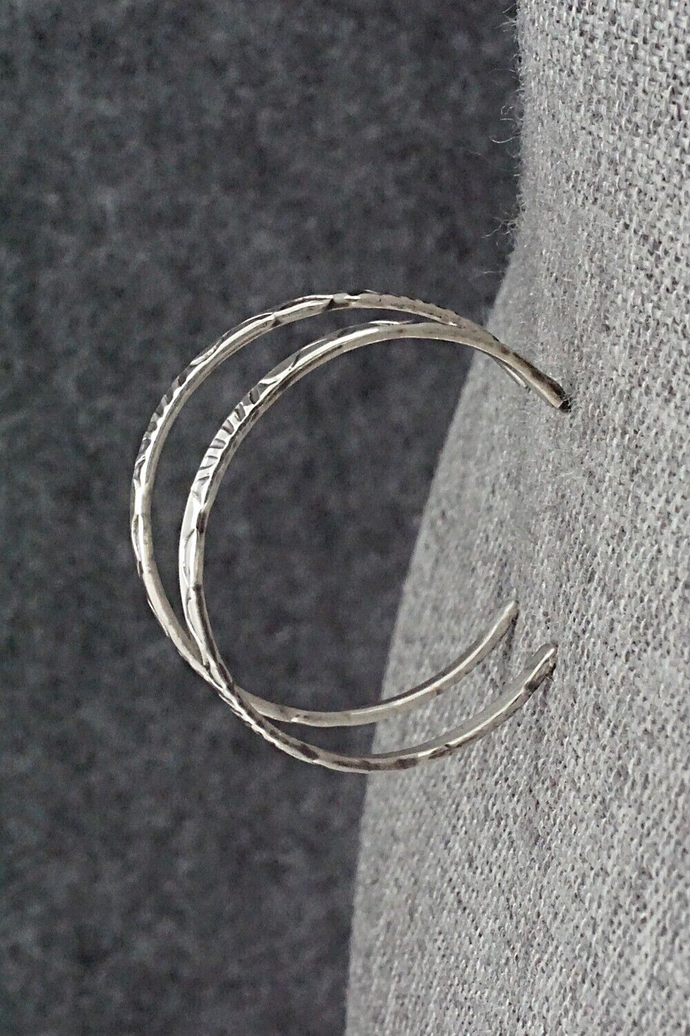 Sterling Silver Hoop Earrings - Elaine Tahe
