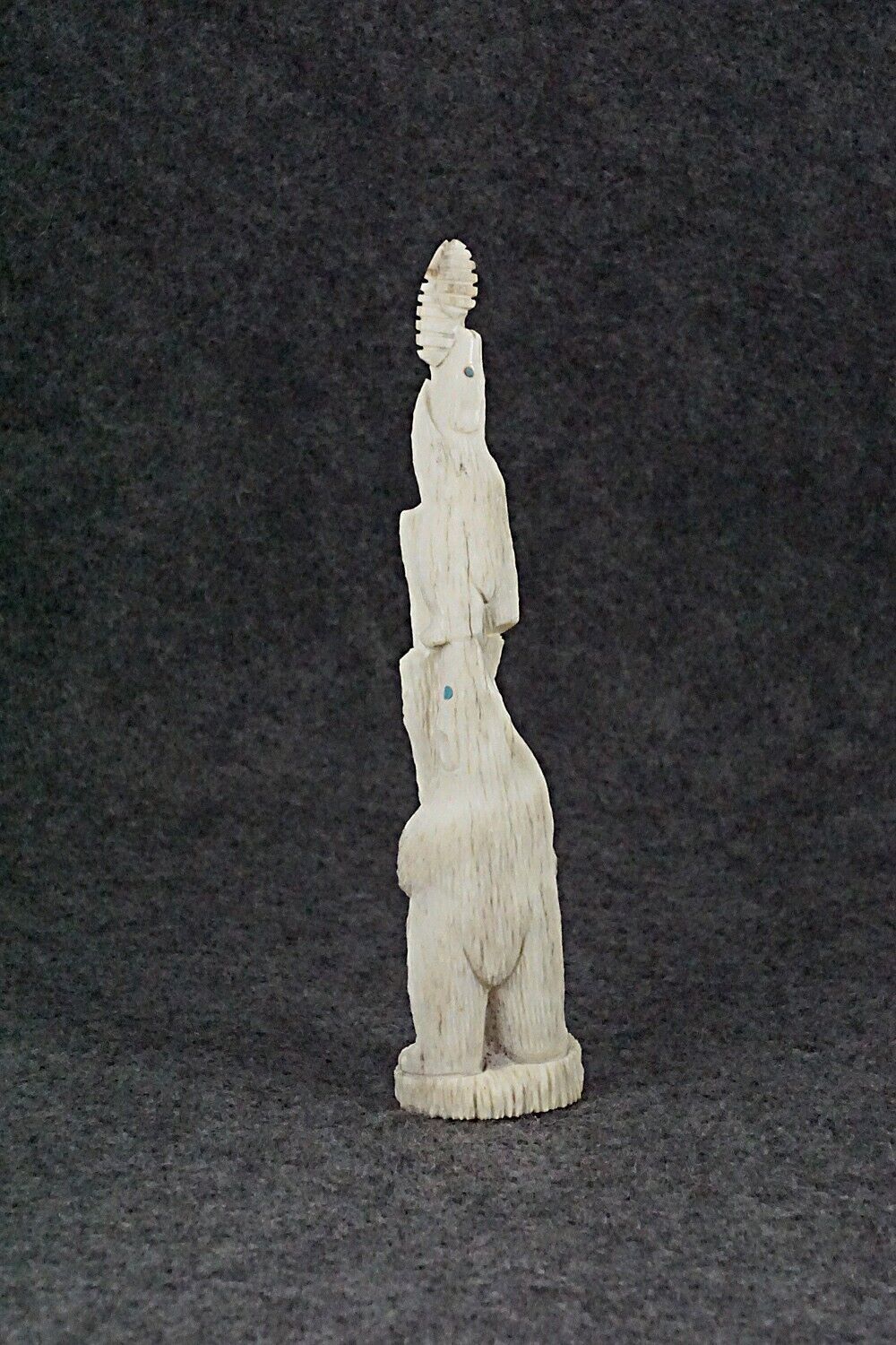 Bears & Owls Zuni Fetish Carving - Destry Siutza