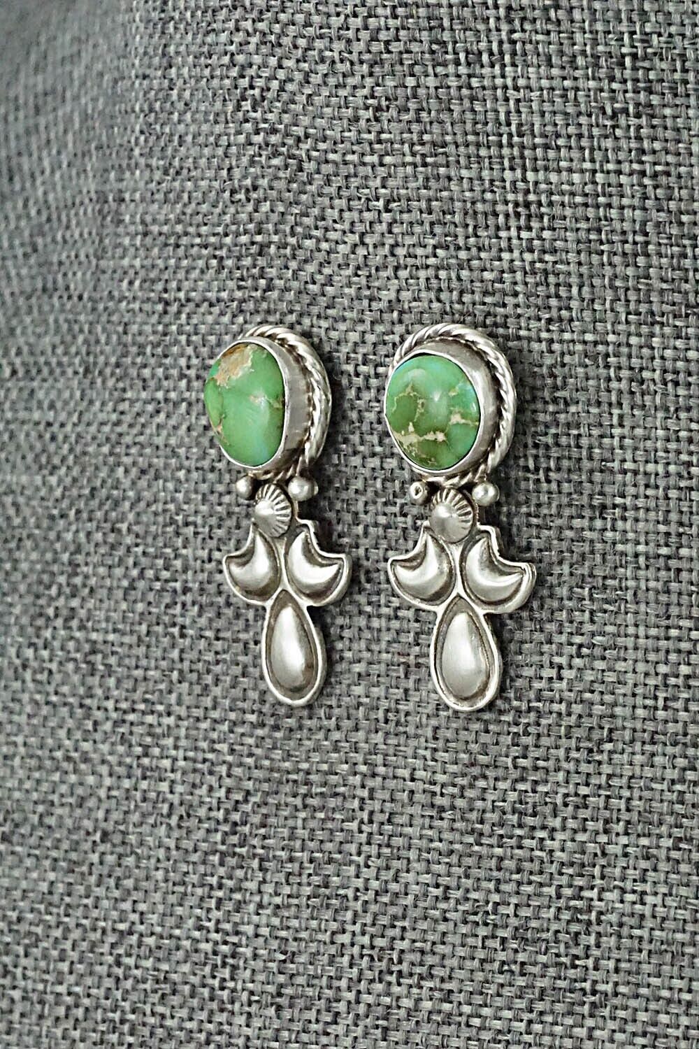 Turquoise & Sterling Silver Squash Blossom Set - Adrienne Gordon