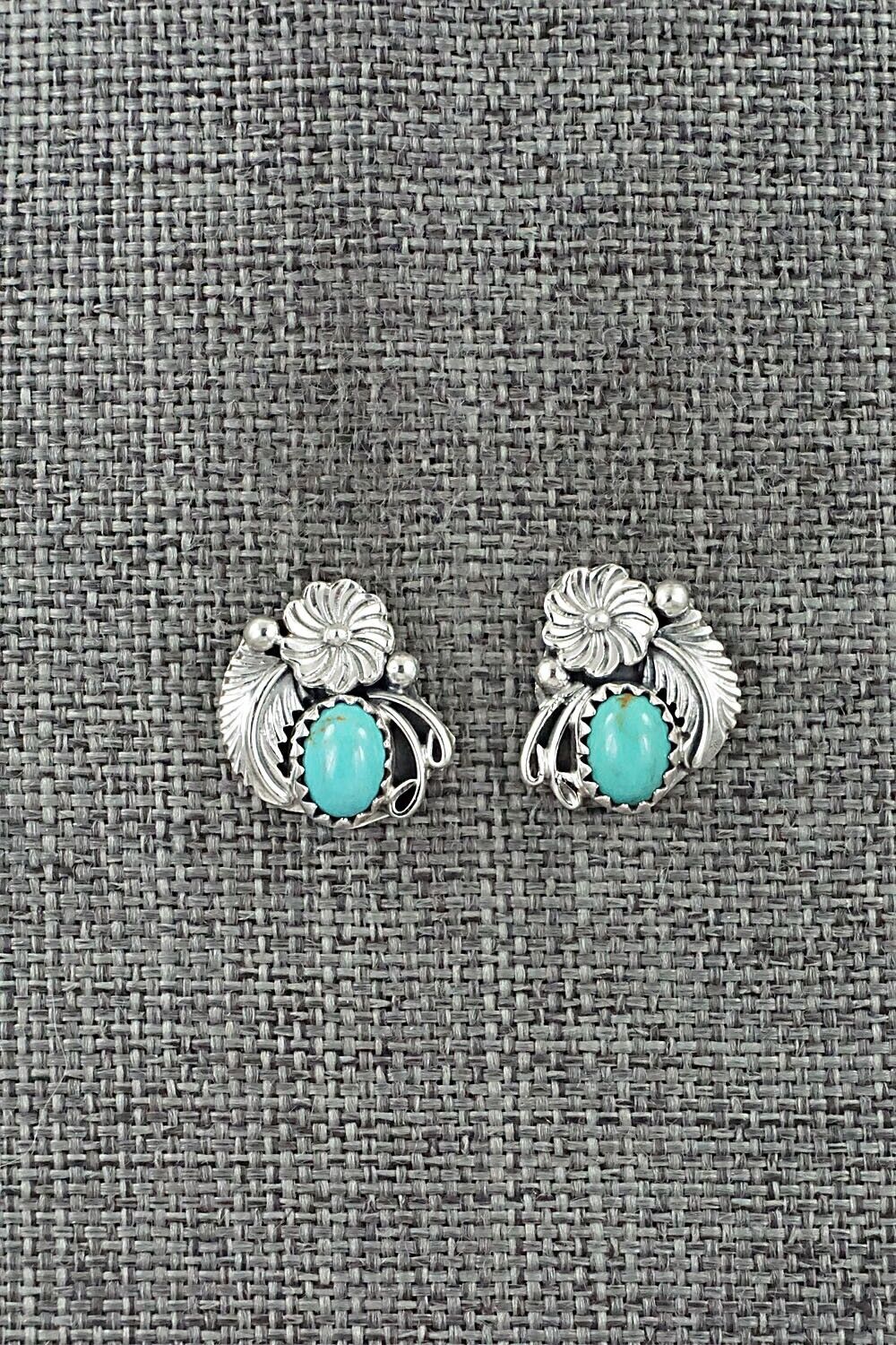 Turquoise & Sterling Silver Earrings - Rita Largo