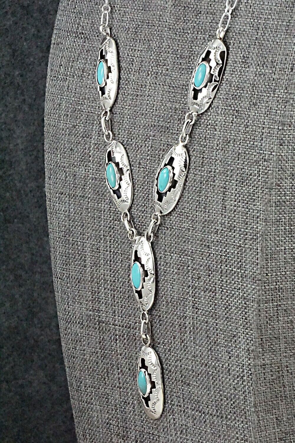 Turquoise & Sterling Silver Necklace - Bobby Platero