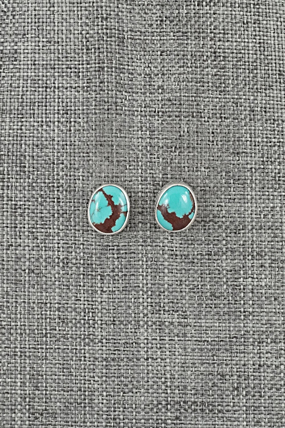 Turquoise & Sterling Silver Earrings - Eugene Gruber